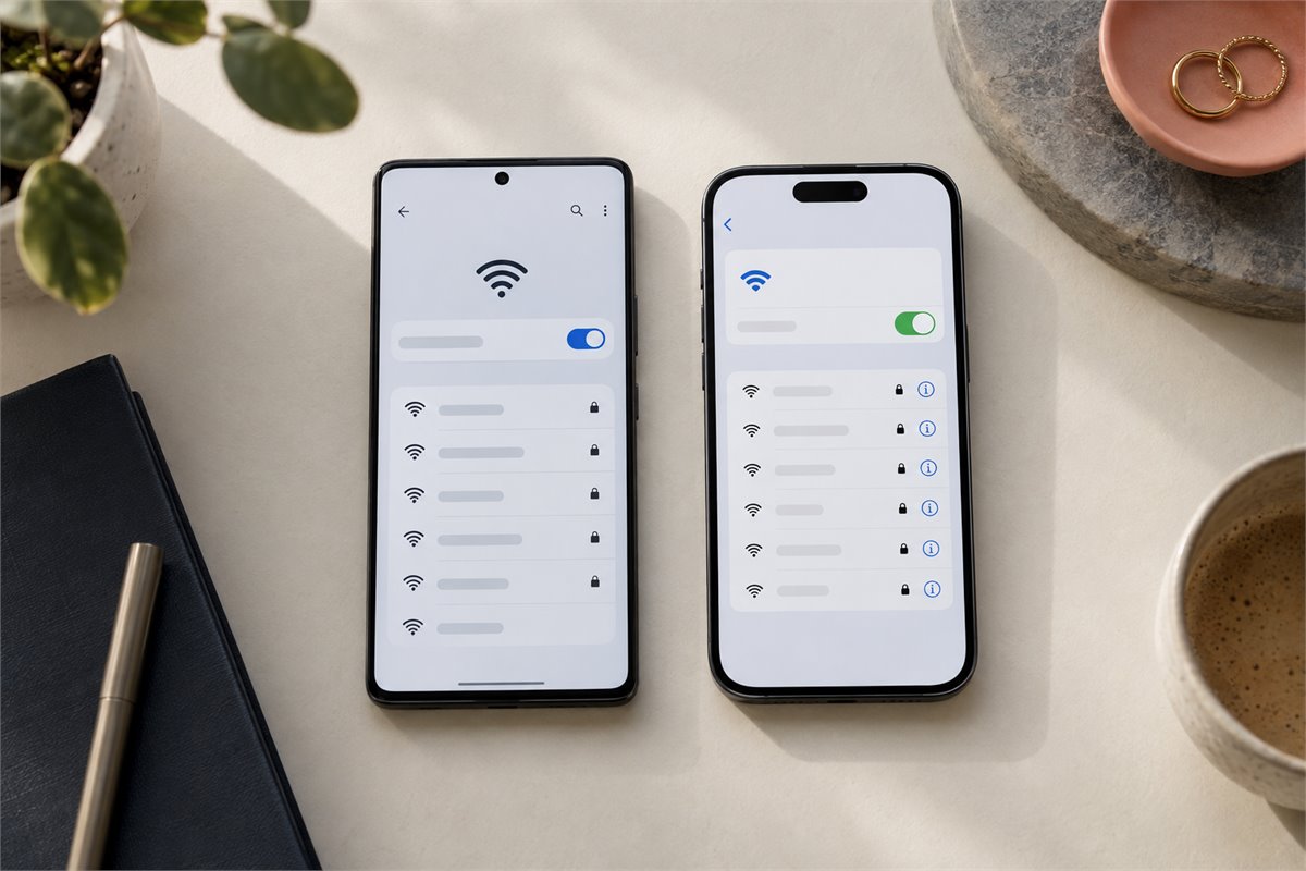 Android手机与iPhone的网络设置对照场景