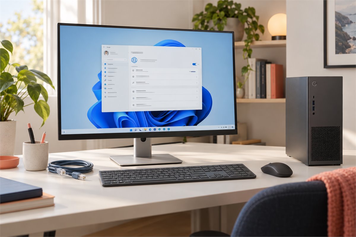 加速Windows网络设置资料中的桌面电脑